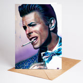 David Bowie "Famous" Greeting card by Chris Tutty